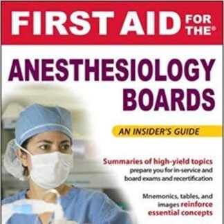 Buku Kedokteran First Aid Anesthesiology Board