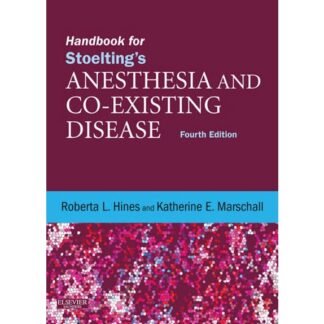[Full Color /BW] Handbook for Stoelting Anesthesia and Co-Existing Disease 4th Edition 2013