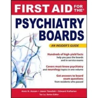 [Full Color /BW] First Aid for Psychiatry Board 2010