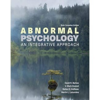 [Full Color/BW] Abnormal Psychology An Integrative Approach 6e 2021