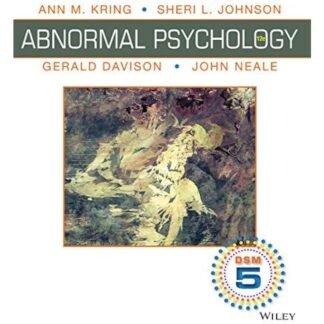 [Full Color/BW] Abnormal psychology DSM5 2014