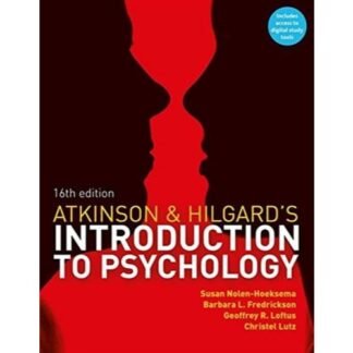 [Full Color /BW] Atkinson & Hillgard's introduction to Psychology 16e 2014